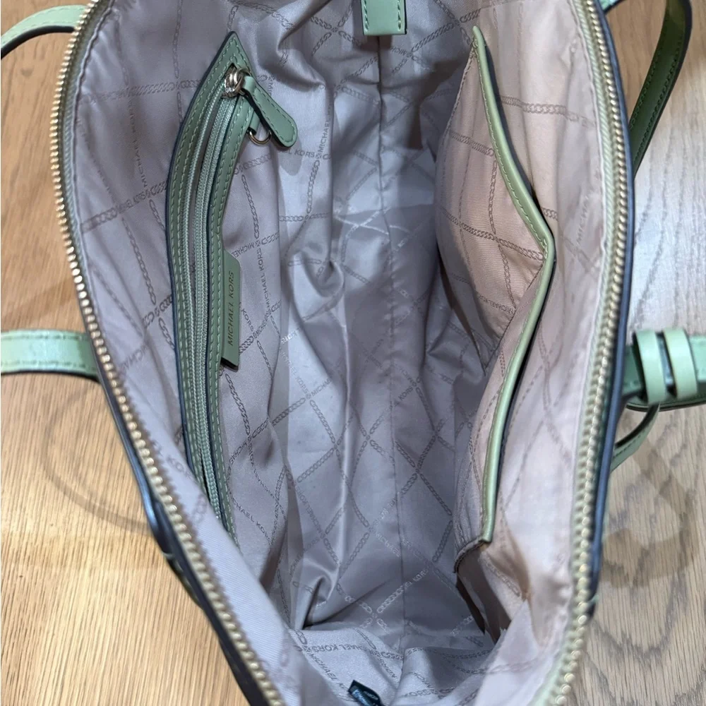 Michael Kors Sage Green Tote Bag - Picture 3 of 8